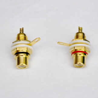 Plated RCA Jacks - 1 Pair Left and Right